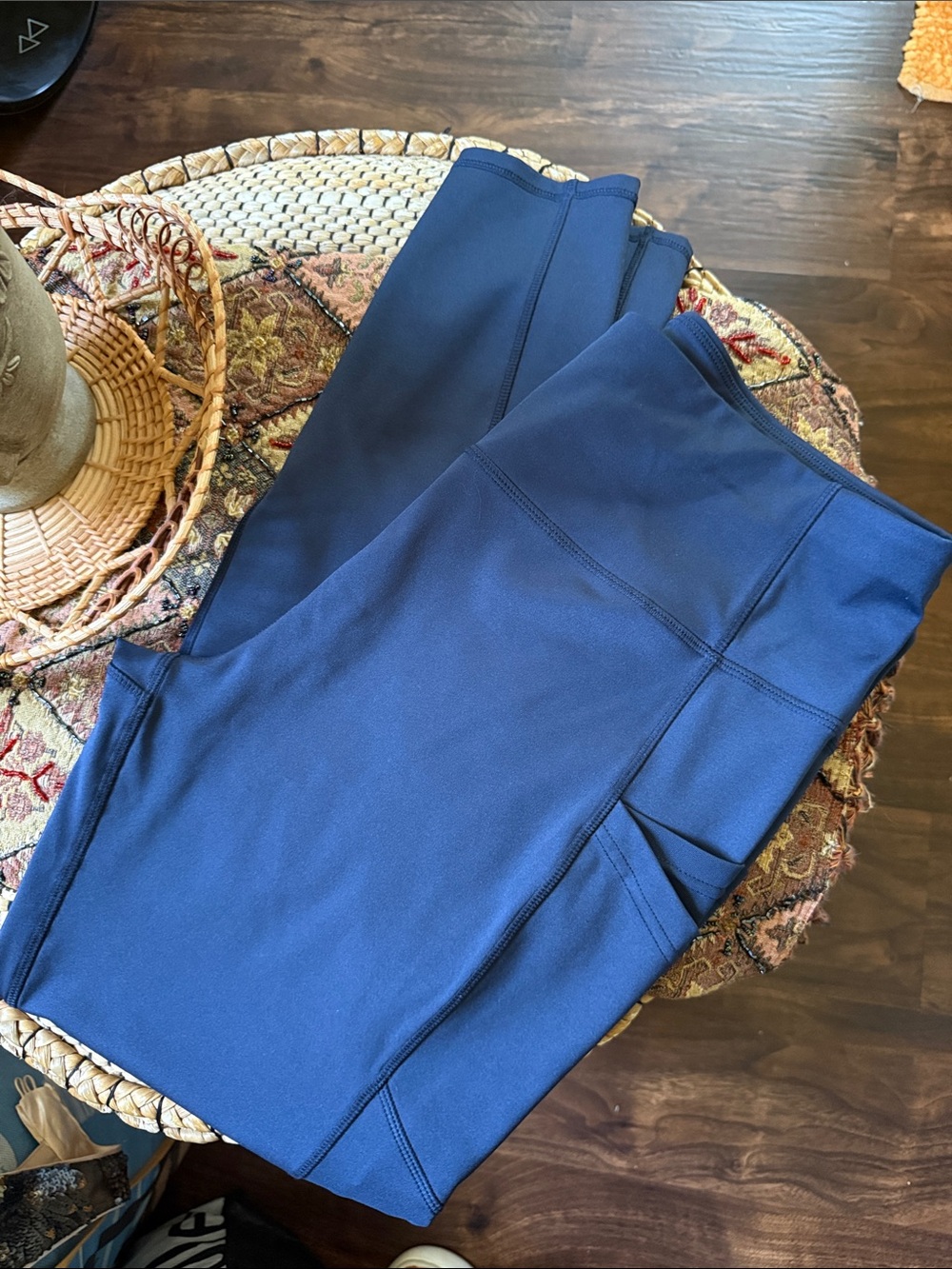 Navy High-Waist Athletic Leggings